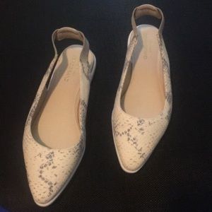 Cole Haan sling back flats.